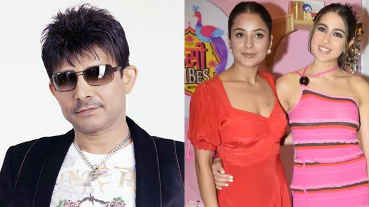 Kamal R Khan KRK Tweet on Shehnaaz Gill Sara Ali Khan for Talking About Bed On Desi Vibes With Shehnaaz Gill