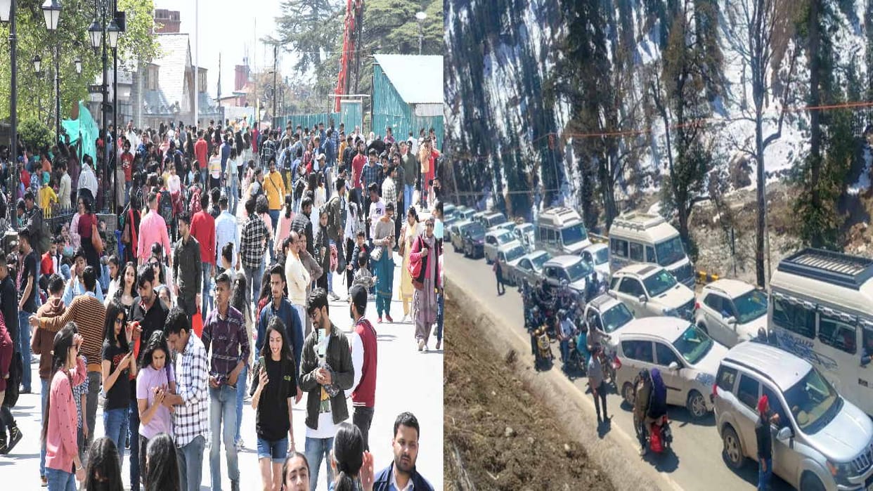 Tourist: Up to 90 percent rooms booked in Shimla hotels on weekends, vehicles crawling from Solanganala, Dhund