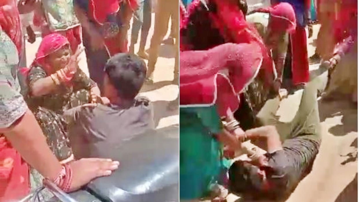 Youth thrashed for abducting married woman in Nagaur