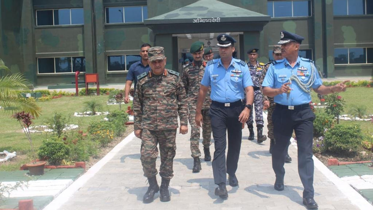 CDS General Anil Chauhan visited an Air Force Station and forward areas in North Bengal
