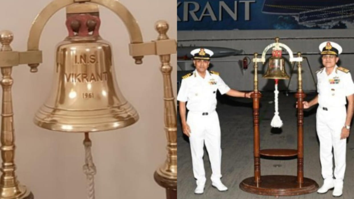 INS Vikrant gets back its 'original' 1961 bell