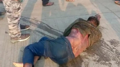 In Khandwa, villagers thrashed a young man on suspicion of theft, death