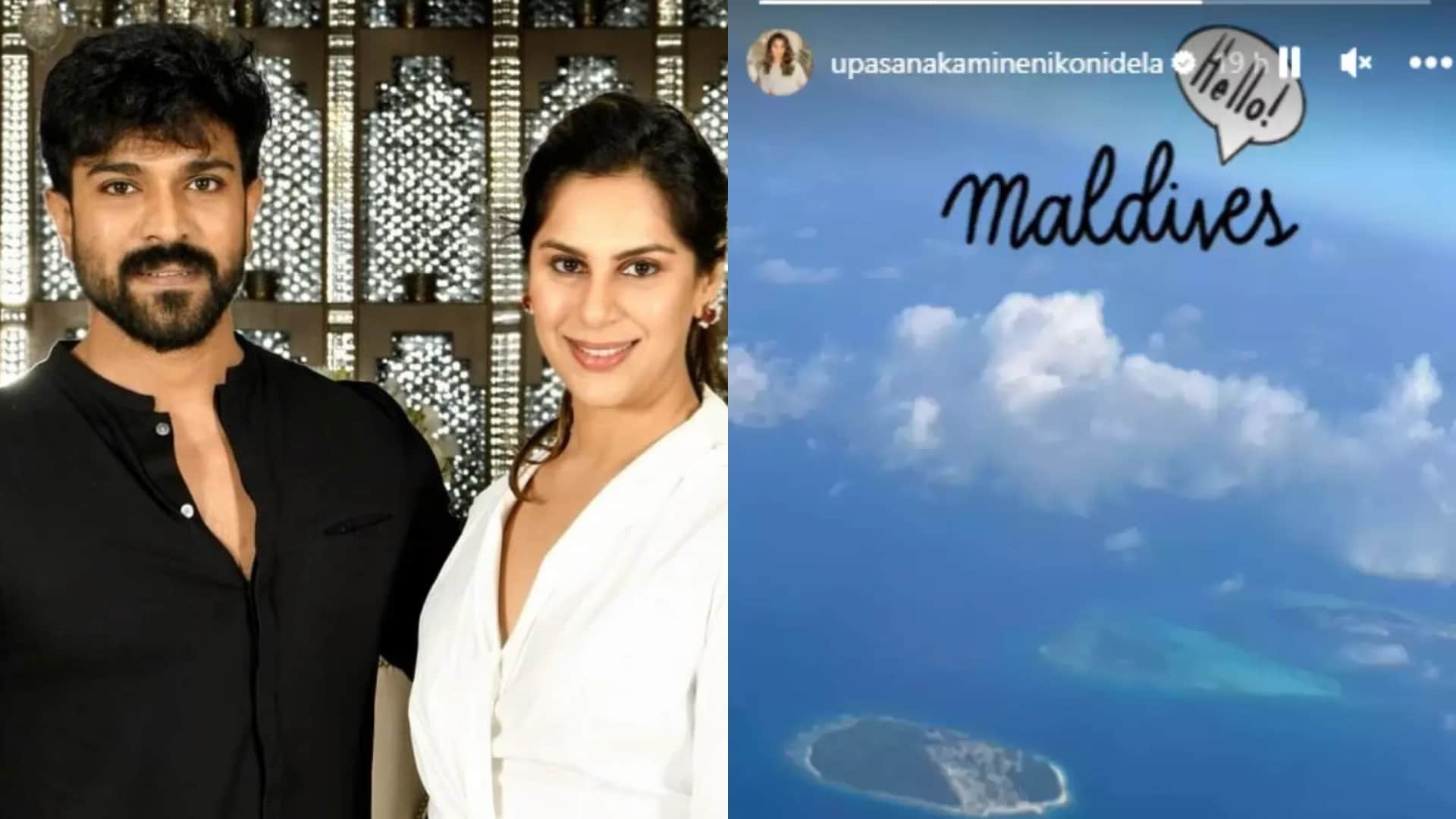 RC 15 Superstar Ram Charan Upasana Kamineni Went To maldives For Enjoying Holidays After Baby Shower In Dubai