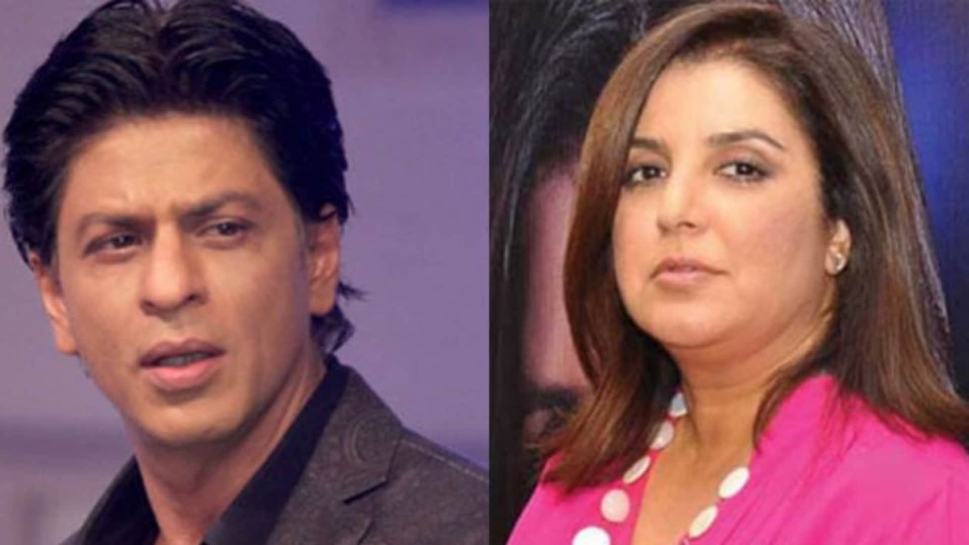 Shah Rukh Khan Farah Khan Spotted In Mumbai While Shooting For A Song Photos Viral