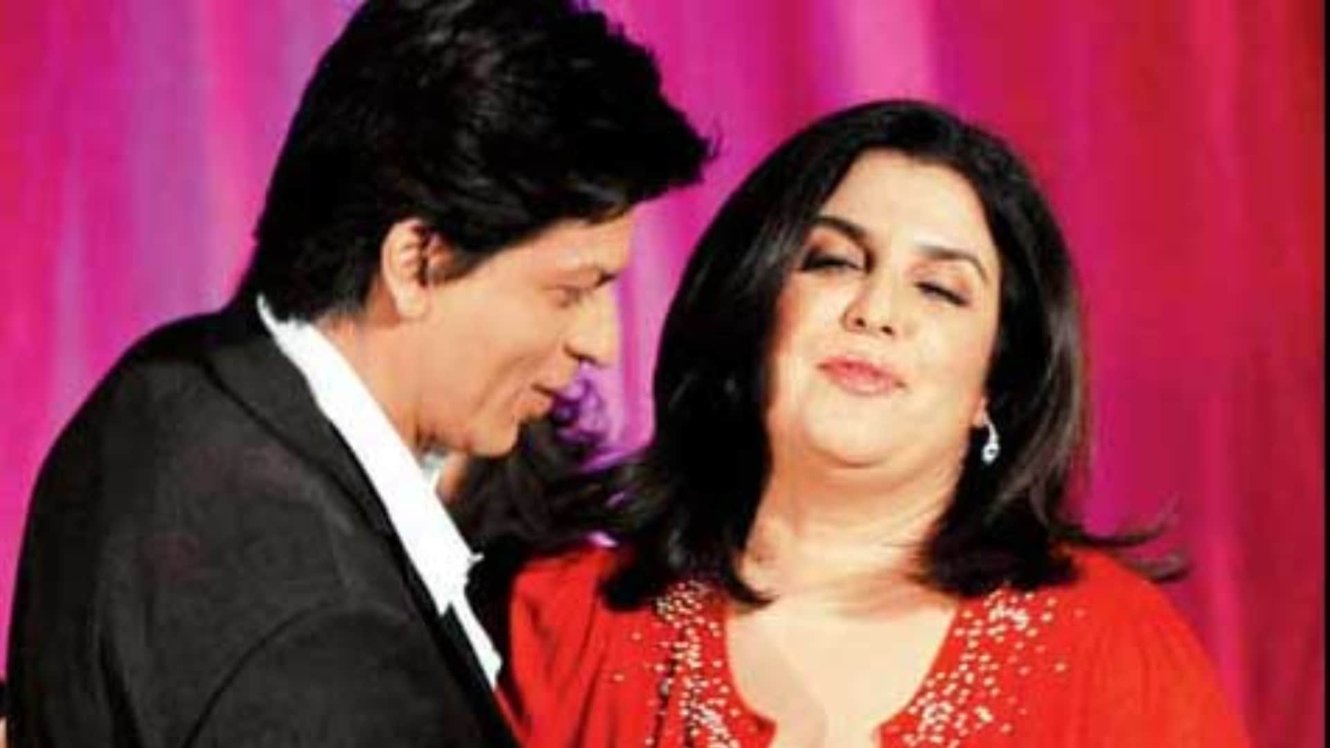 Shah Rukh Khan Farah Khan Spotted In Mumbai While Shooting For A Song Photos Viral