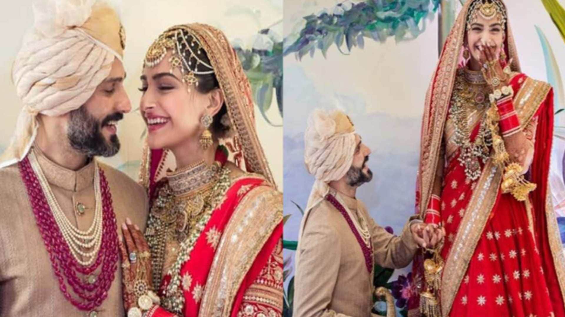 Fashion wedding lehenga of Sonam kapoor displayed in NMACC