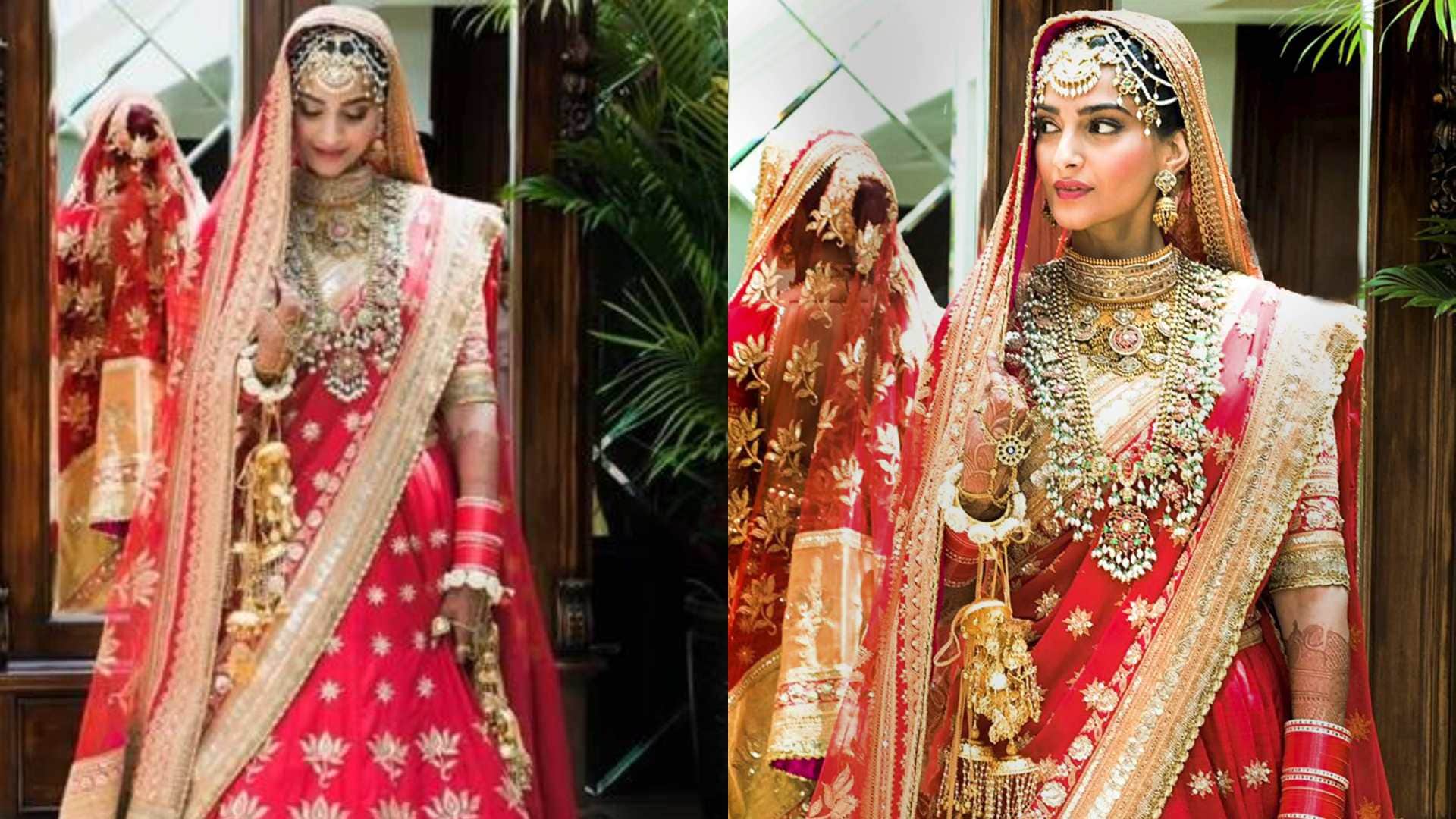 Fashion wedding lehenga of Sonam kapoor displayed in NMACC