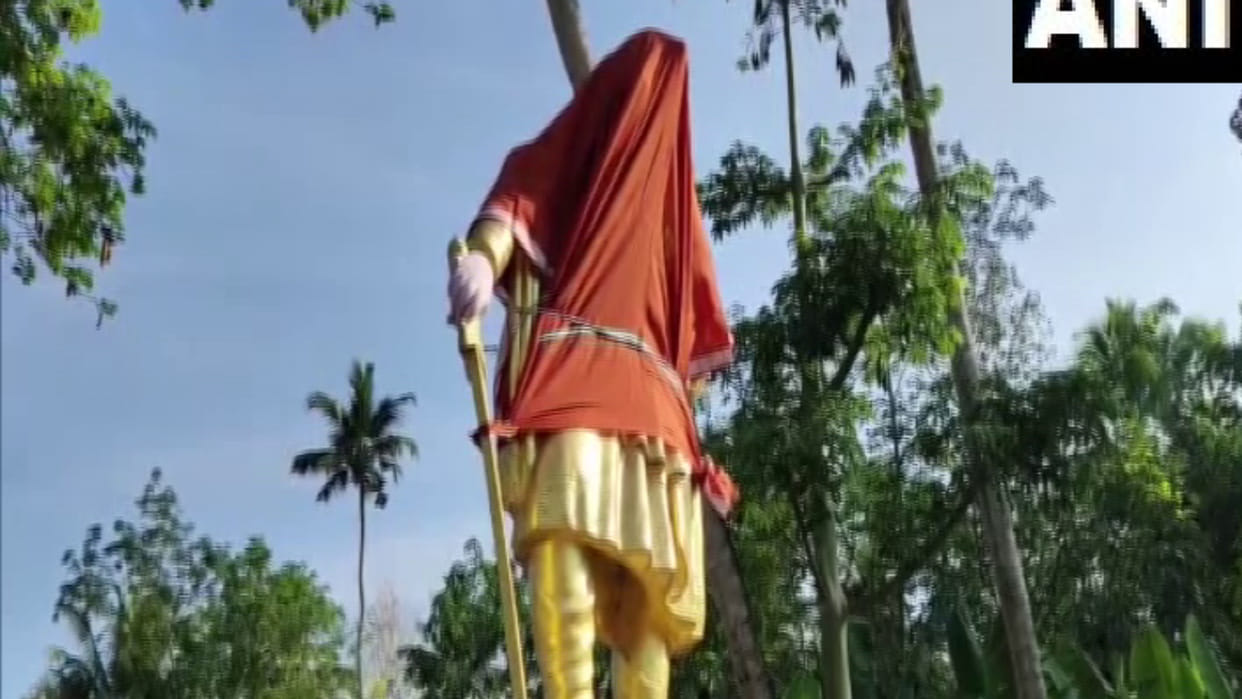 Chhatrapati Shivaji’s statue was allegedly vandalised by unknown miscreants