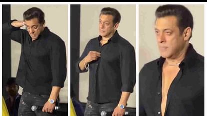 Salman Khan: फैंस की डिमांड पर इवेंट के दौरान शर्टलेस हुए सलमान खान, यूजर्स बोले- सिक्स पैक किधर हैं? Kisi Ka Bhai Kisi Ki Jaan Actor Salman Khan Took Off His Shirt At Special Event Only For Fans Demand
