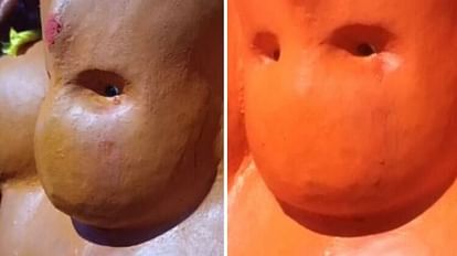 Tears started coming out of eyes of Bajrang bali statue know truth of viral video