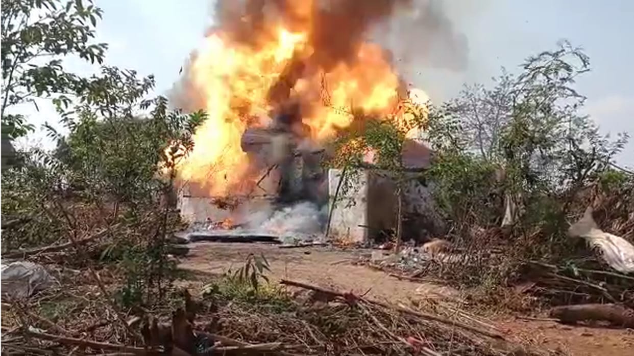 Chhattisgarh bandh; house burnt in biranpur bemetara, BJP state president Sao arrested