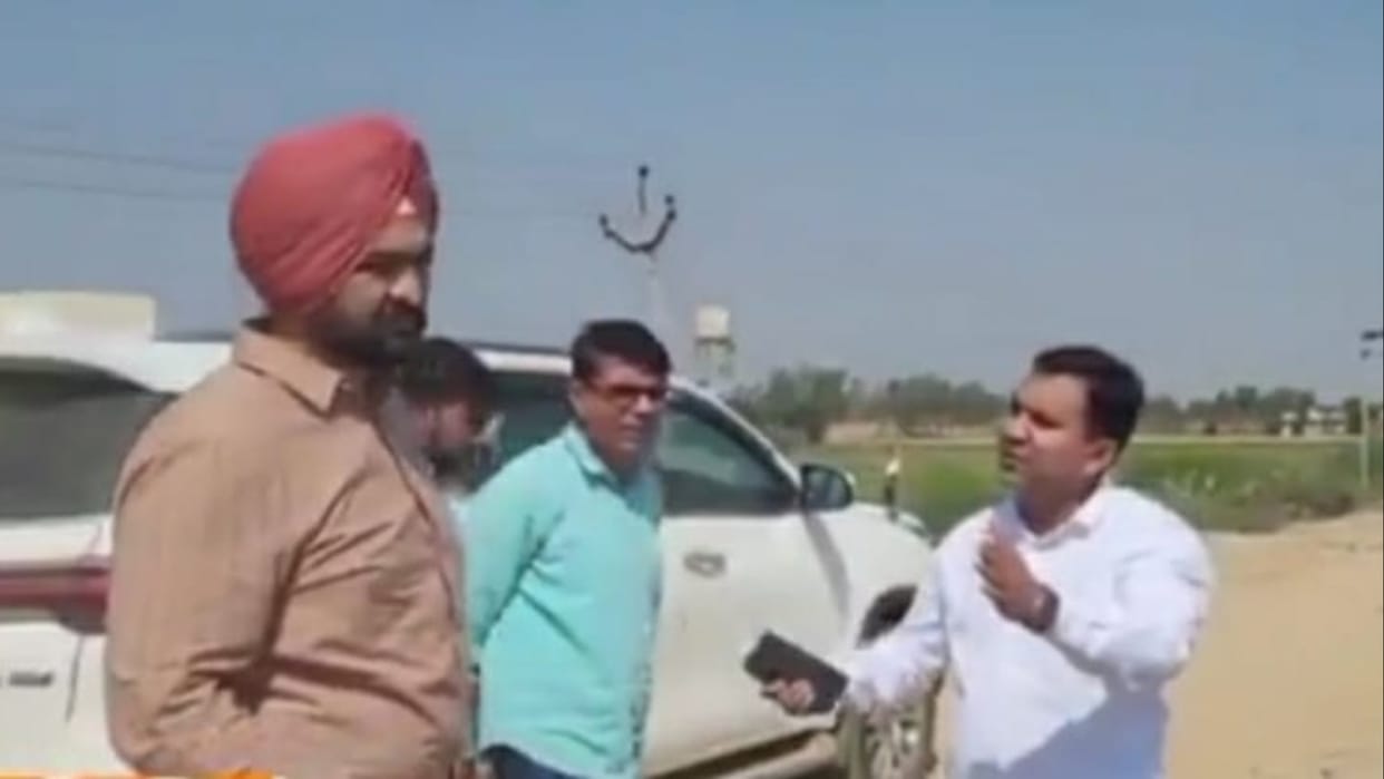 Kurukshetra: Minister of State Sandeep Singh reprimanded PWD officials
