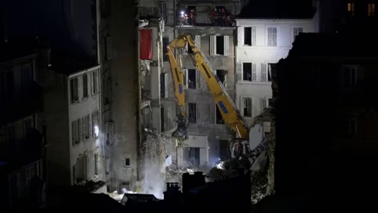 france marseille building blast two dead body found in rubble video of search