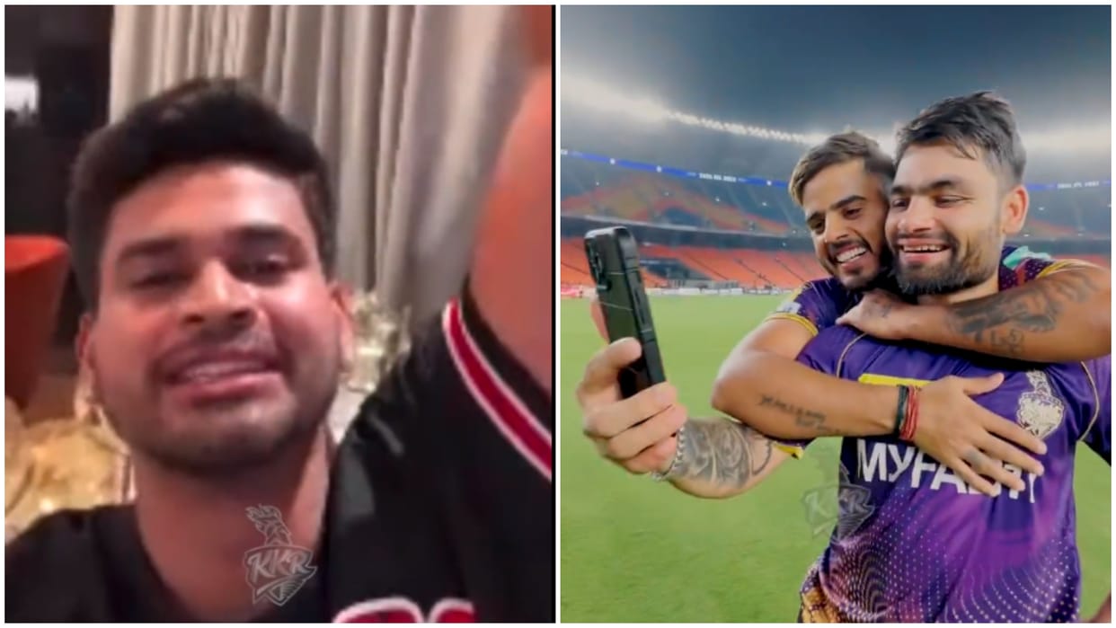 IPL 2023: Rinku Singh talks to Shreyas Iyer on video call, Nitish Rana said this | GT vs KKR Match