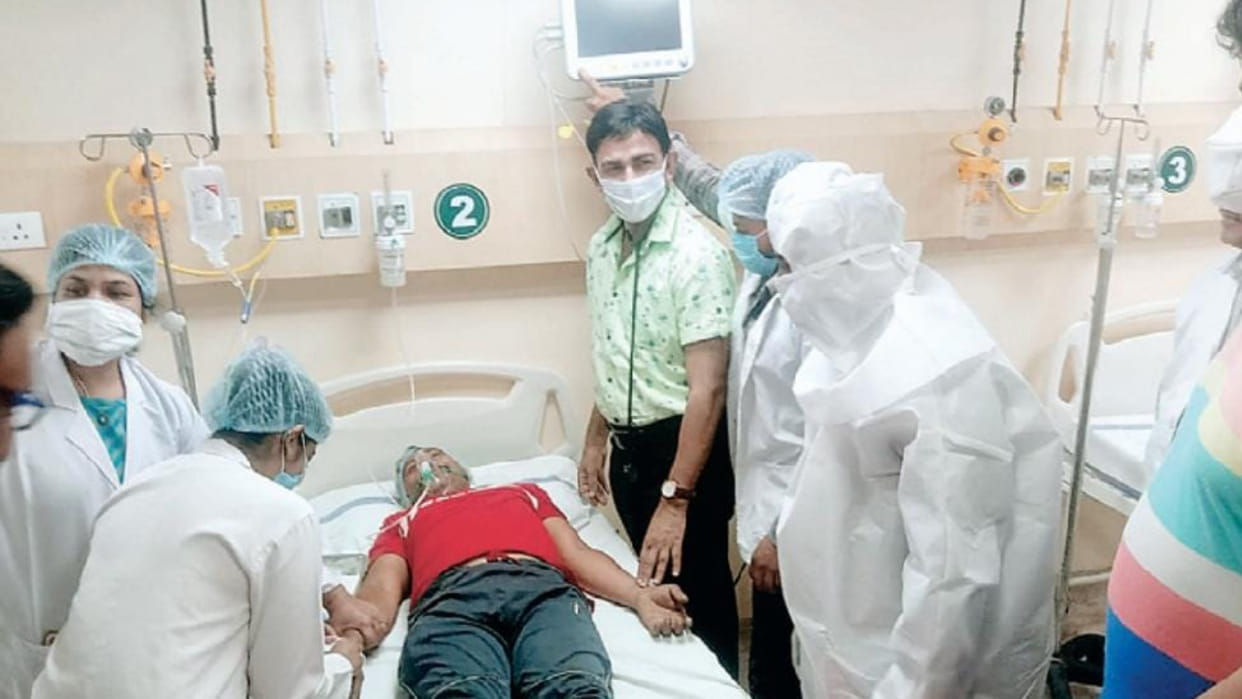 Doctors did mockdrill to deal with the threat of Corona