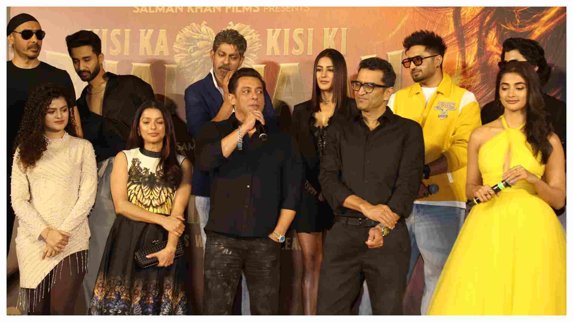 kisi ka bhai kisi ki jaan trailer launch event salman khan confirmed palak tiwari relationship status