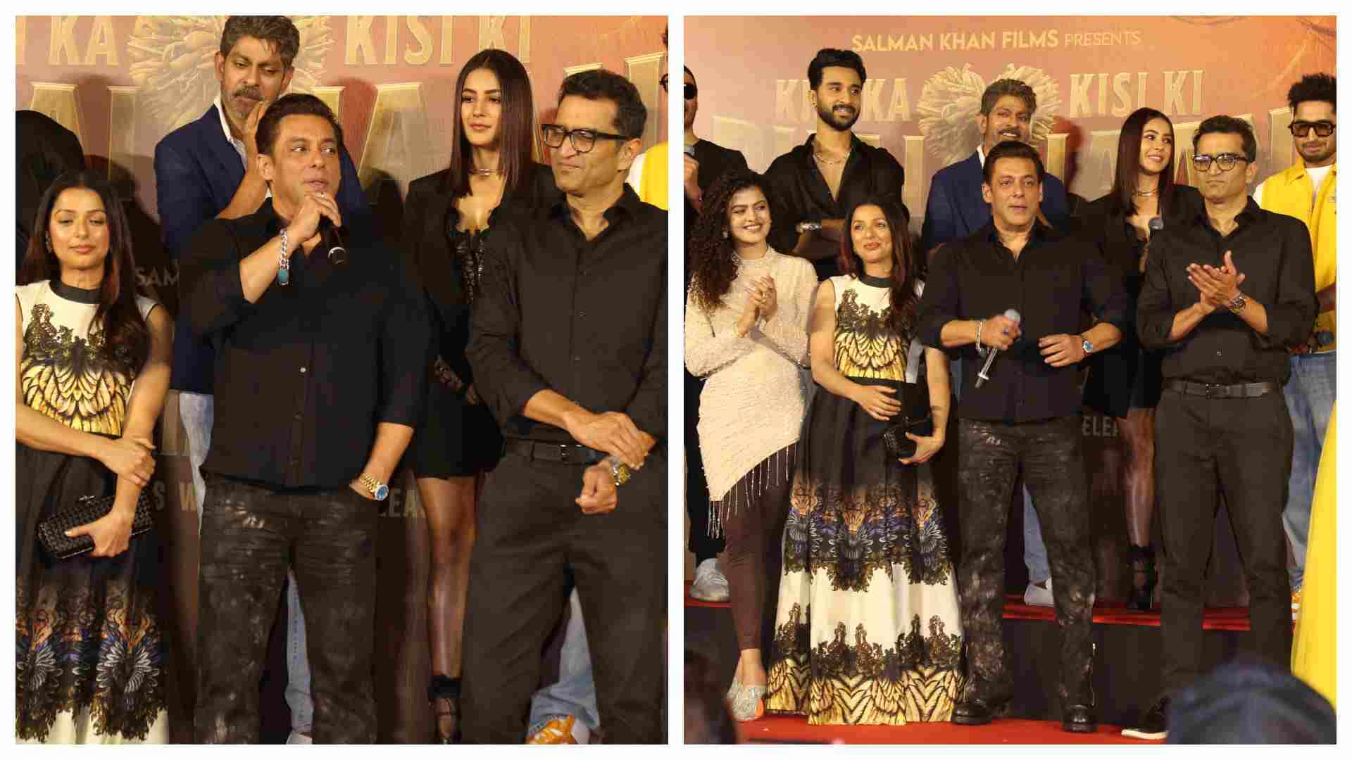 Trailer launch of Kisi Ka Bhai Kisi Ki Jaan remake of veeram salman khan farhad samji pooja hegde