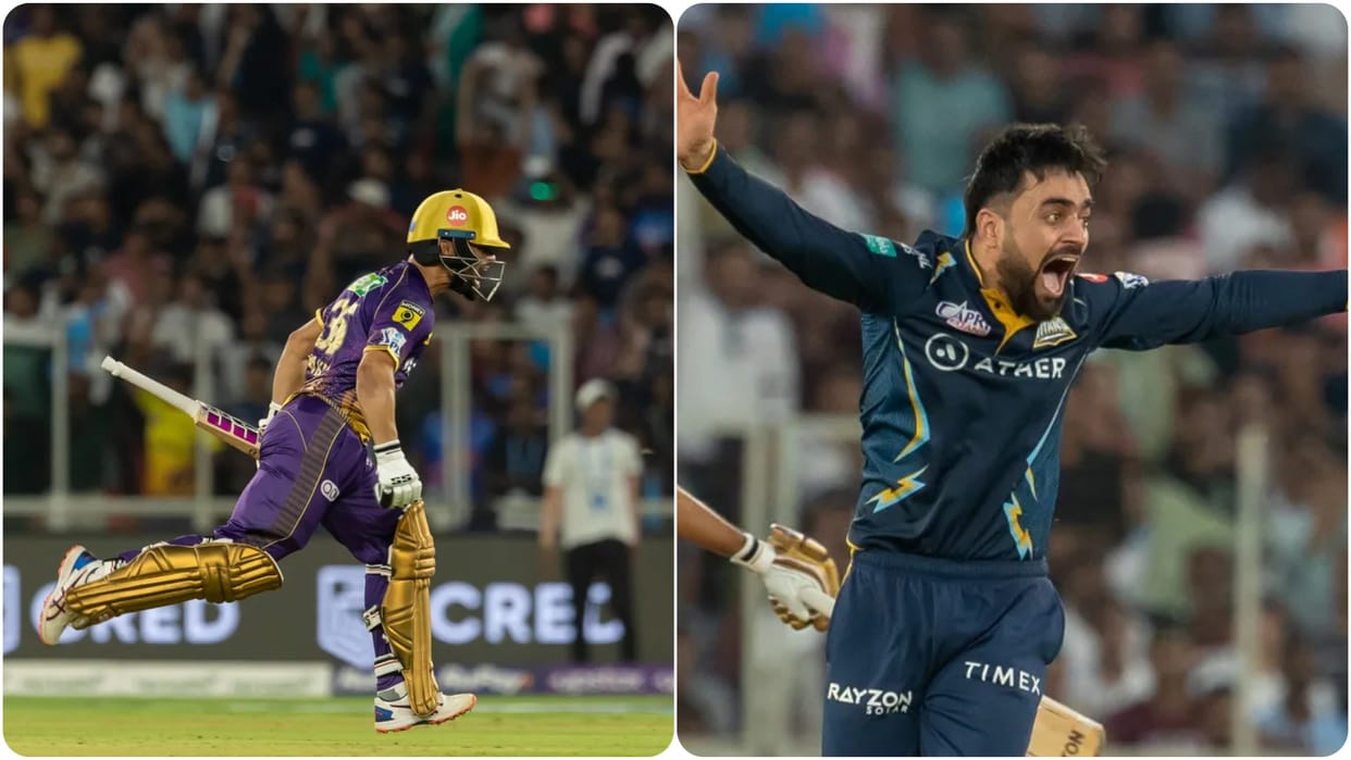 Rinku singh five sixes to Rashid Khan Hattrick know all records made in KKR vs GT Match in Ahmedabad
