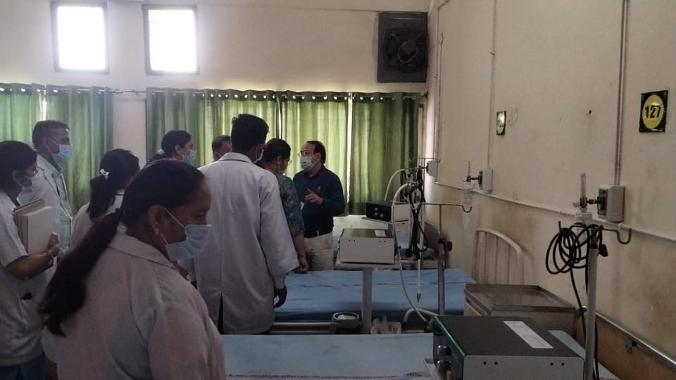 Oxygen concentrator failed during mock drill in Kaithal portable hospital