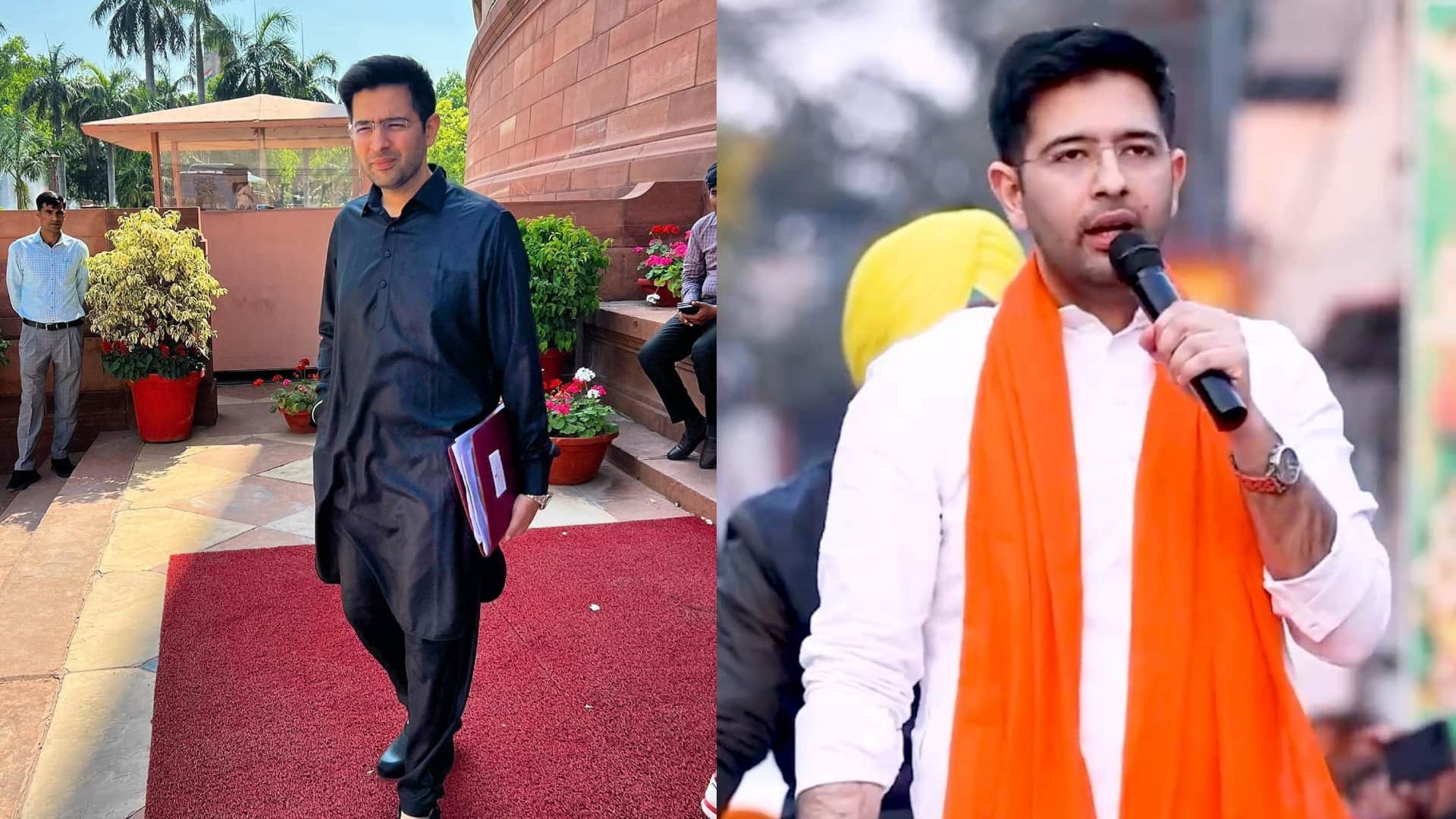 Raghav Chadha stylish look of AAP leader Raghav Chadha engagement and Parineeti Chopra