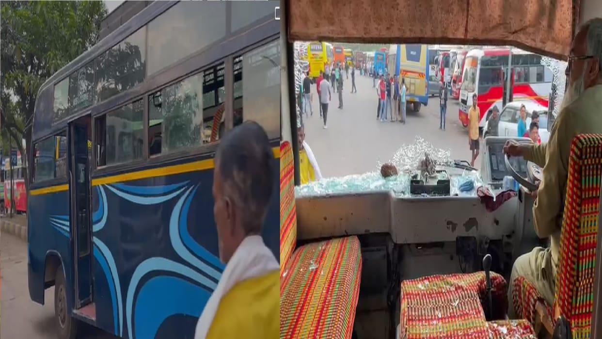 Bemetara violence: holiday in many schools at Raipur, stone pelting on passenger bus