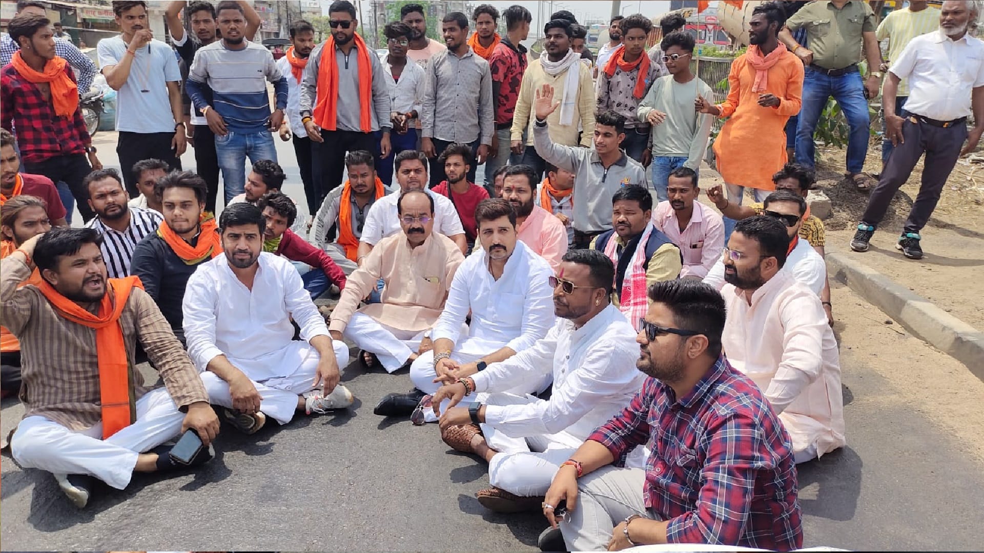 Chhattisgarh Band regarding bemetara violence BJP and Vhp protest