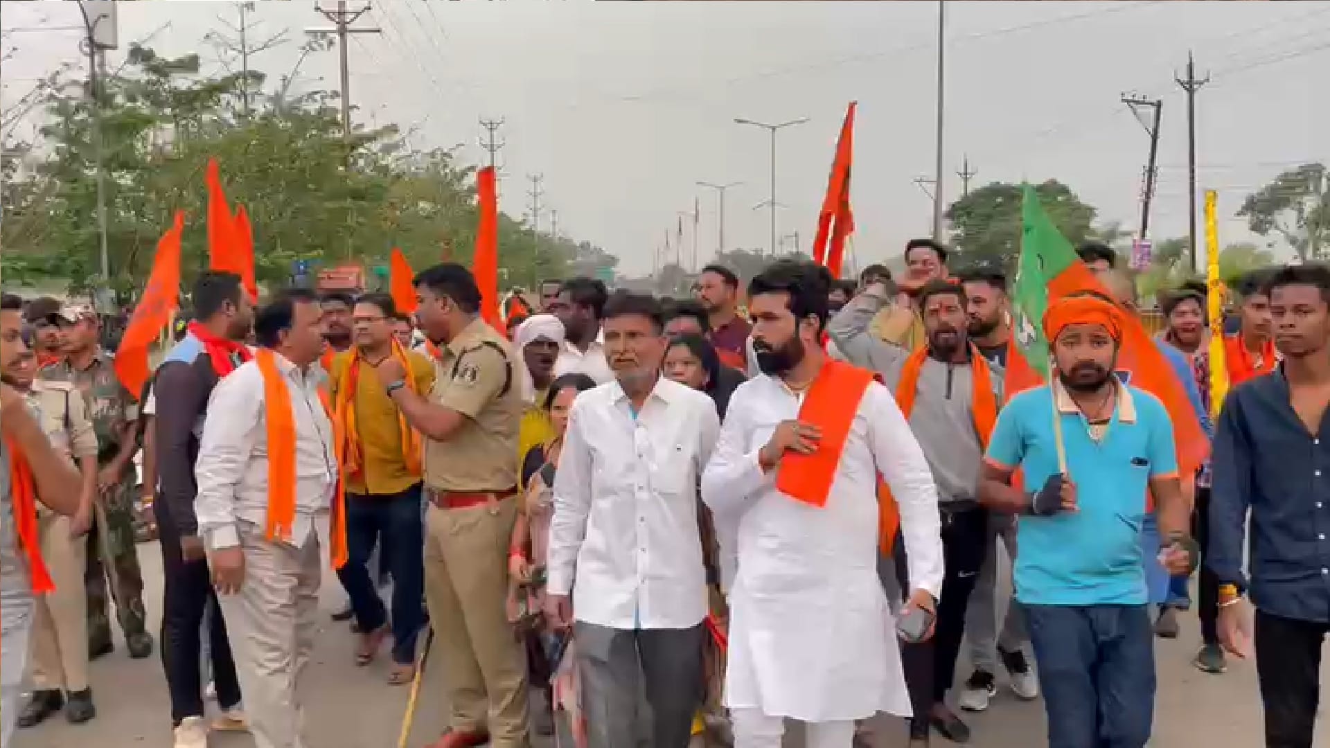 Chhattisgarh Band regarding bemetara violence BJP and Vhp protest