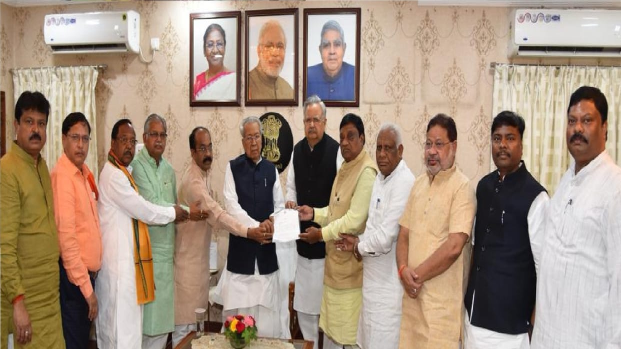 CG BJP leader met to Governor: Said - there should be a high-level inquiry into Korwa family mass suicide