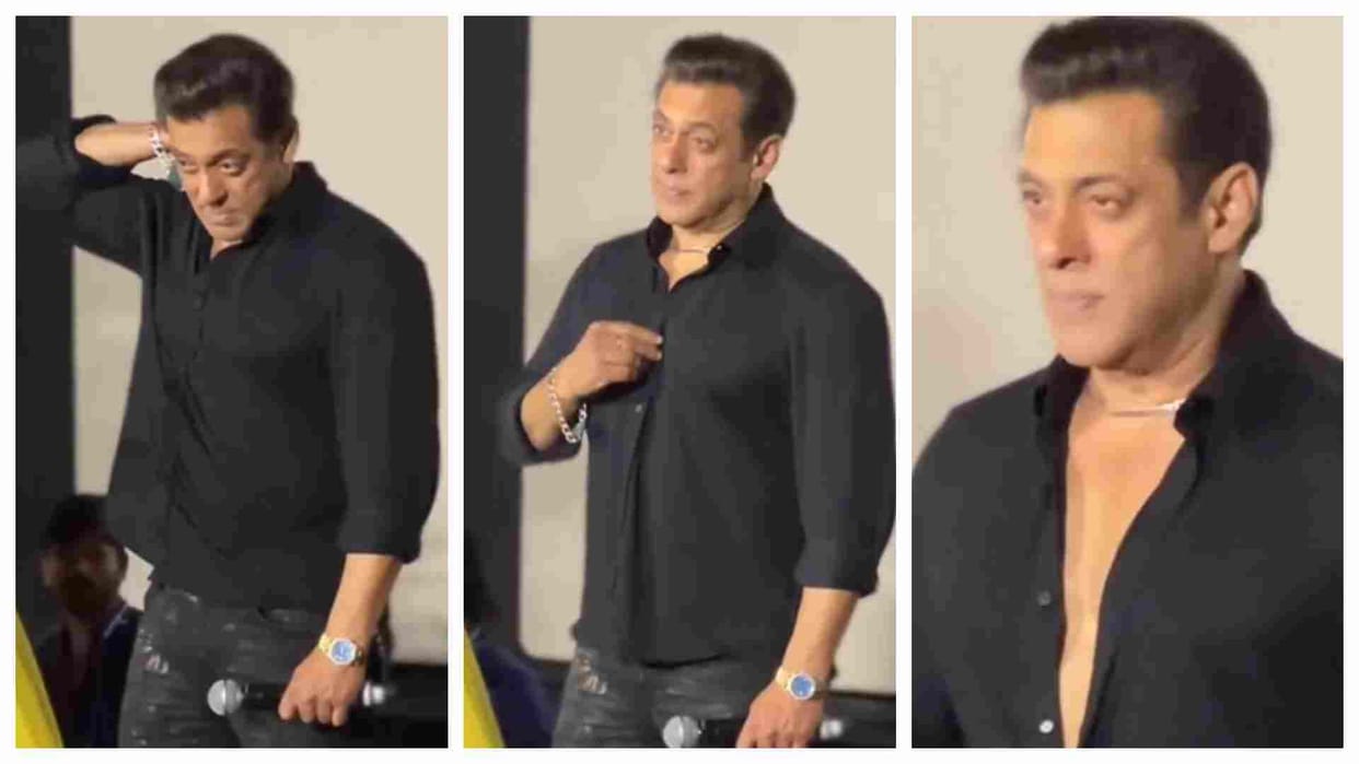 Kisi Ka Bhai Kisi Ki Jaan Actor Salman Khan Took Off His Shirt At Special Event Only For Fans Demand