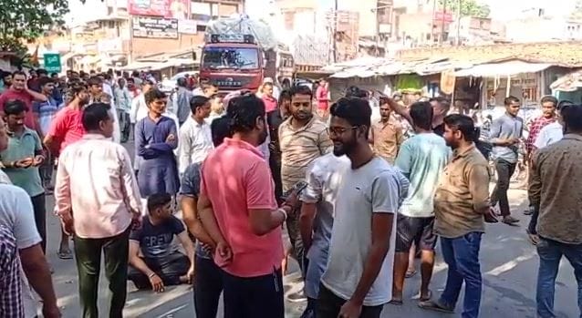 People angry after arrest accused of assault from house in in sonbhaadra