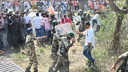 BJP workers clashed with the police during the gherao program of Jharkhand Secretariat