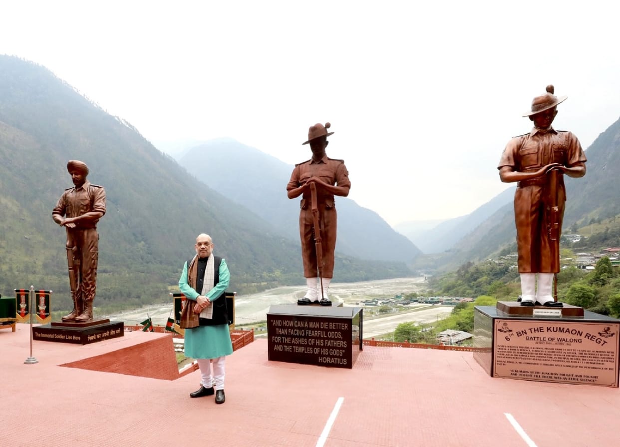 Walong war memorial: Amit Shah said - the immortal saga of supreme sacrifice will resonate in history