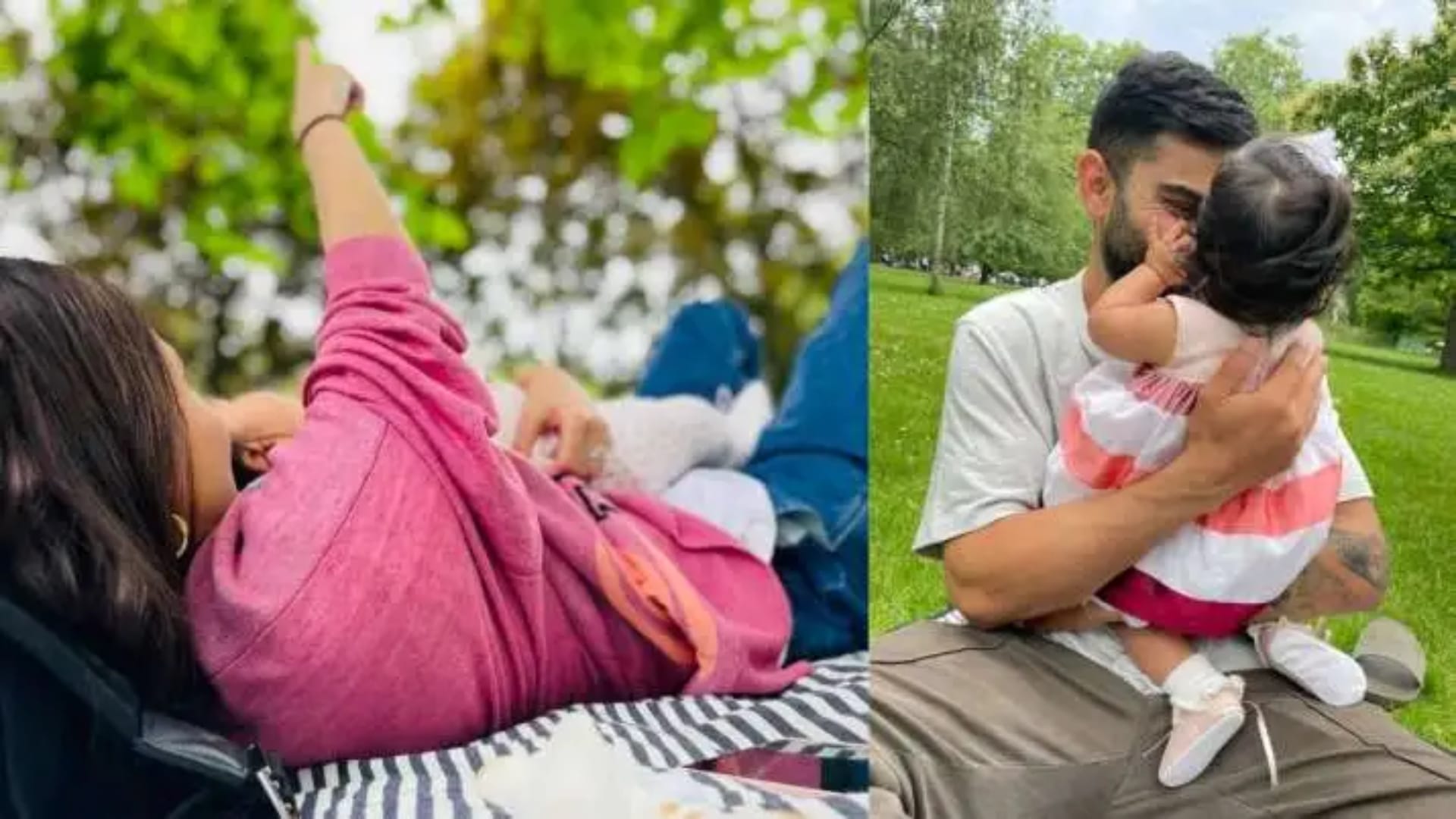 Virat Kohli Anushka Sharma Daughter Vamika Enjoyed Pool Time With Father Cricketer Shared Photo On Instagram
