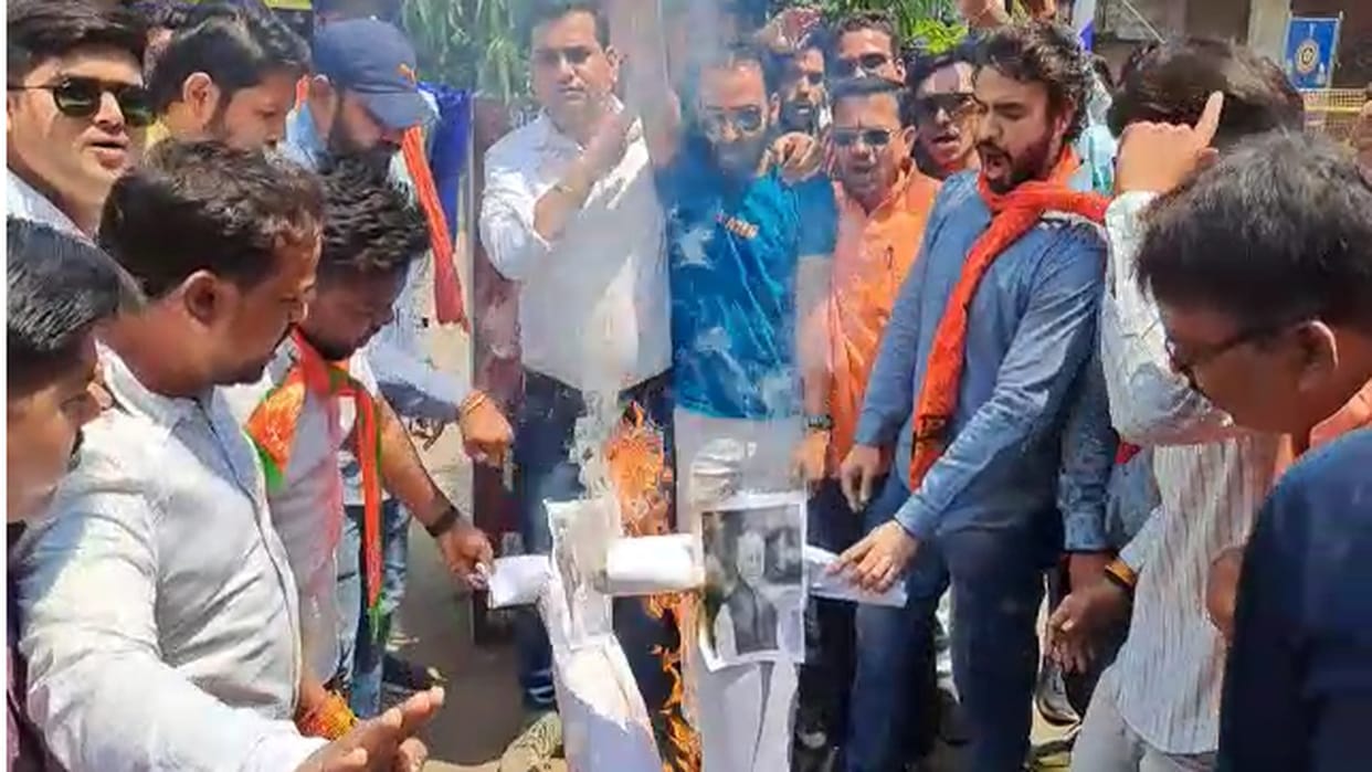 Bemetara Violence; chhattisgarh BJYM protest against bhupesh govt in Rajnandgaon and Korba