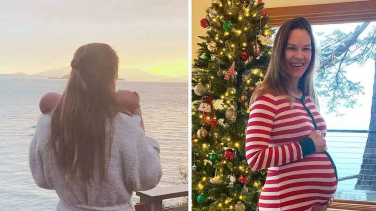 Actress Hilary Swank announces birth of her twins a boy and girl shares picture on Social Media