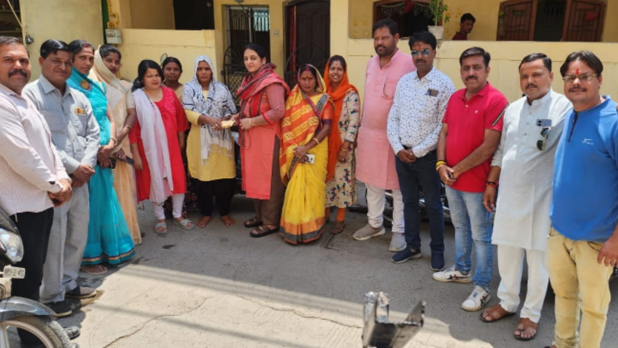 The generosity of the councillor, whose house was burnt, he was helped by giving honorarium of two months
