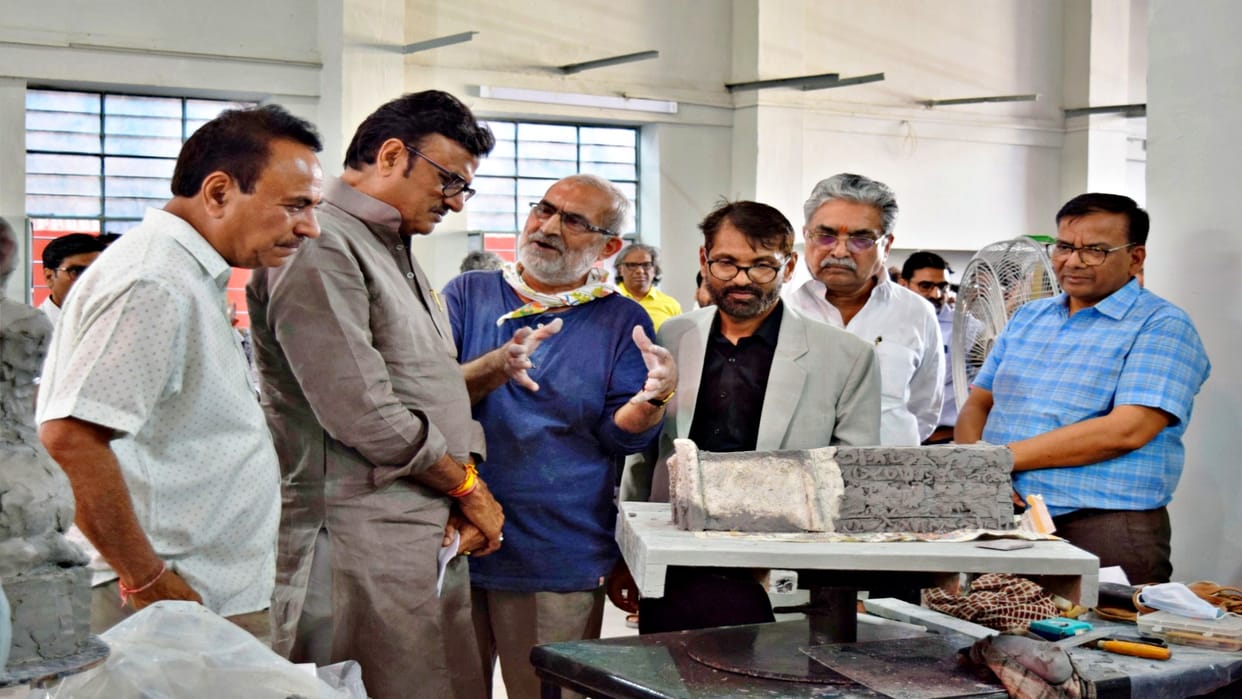 Rathore inaugurated the National Symposium on Metal Sculptures in Jaipur