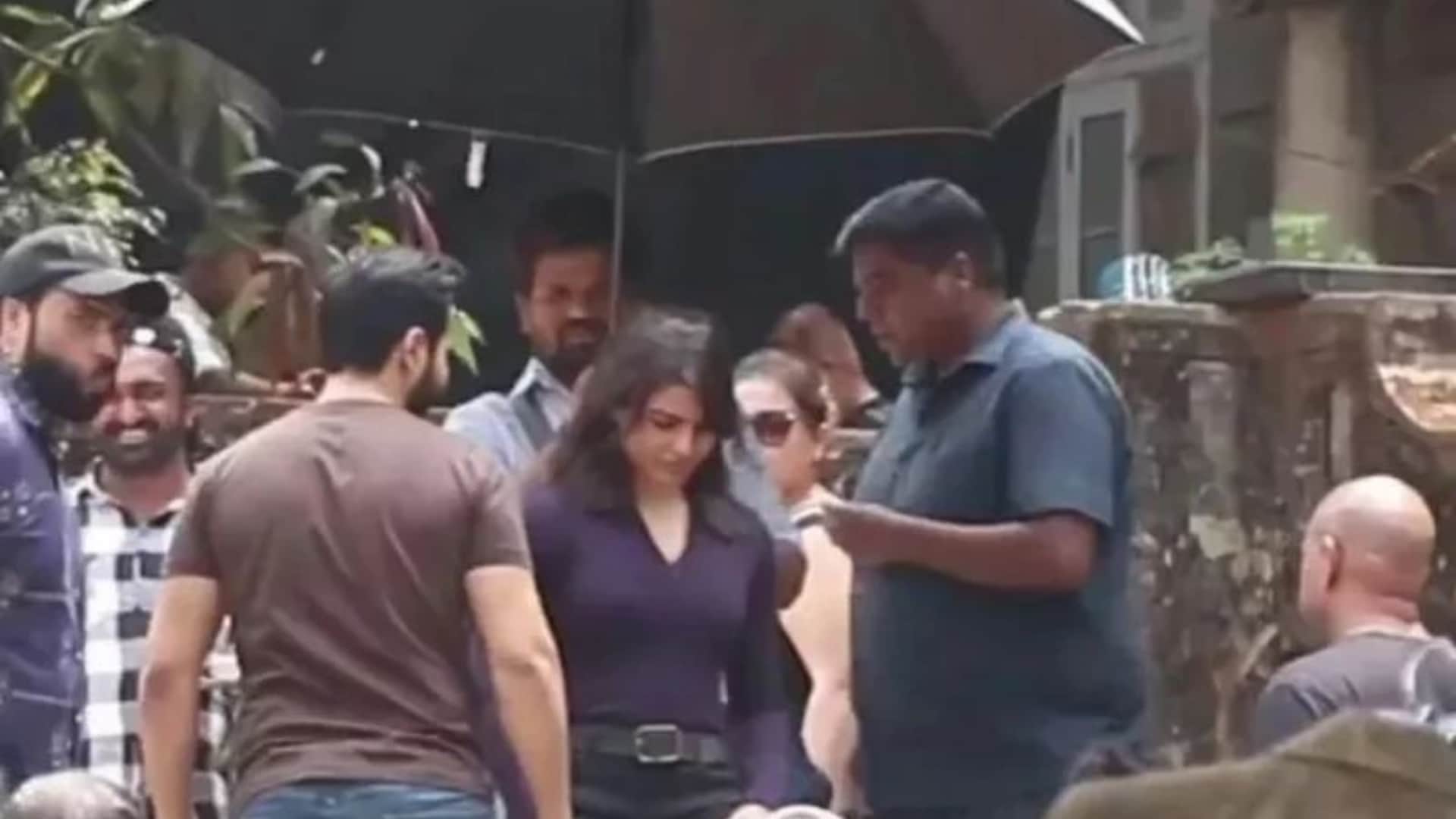 Citadel India: Samantha Ruth Prabhu and Varun Dhawan BTS photos from action web series set leaked see here
