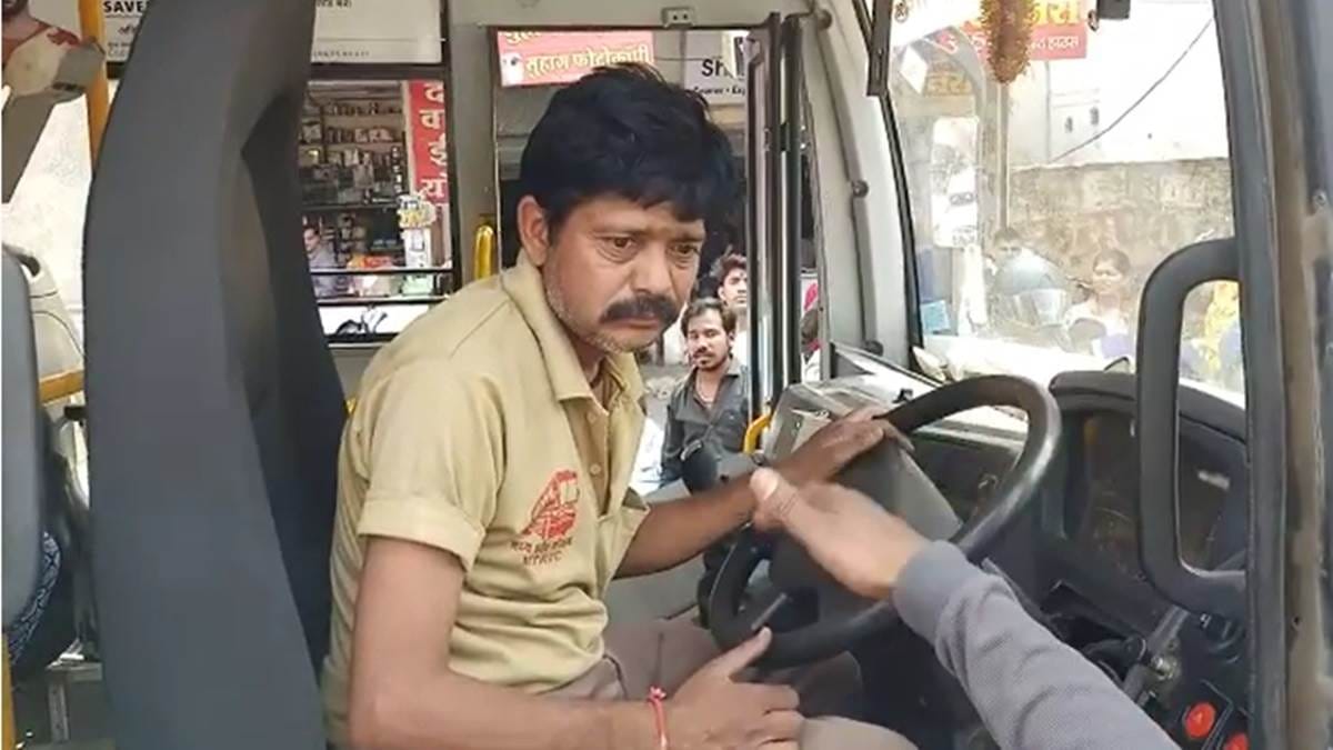 indore city bus accident my aictsl
