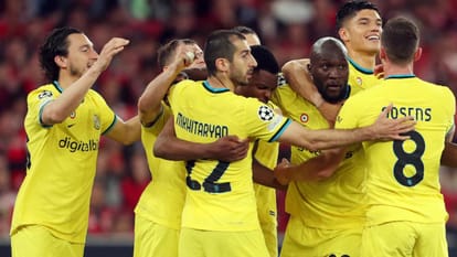 UEFA Champions League Manchester City beat Bayern Munich ucl quarterfinal first leg Inter Milan beat Benfica