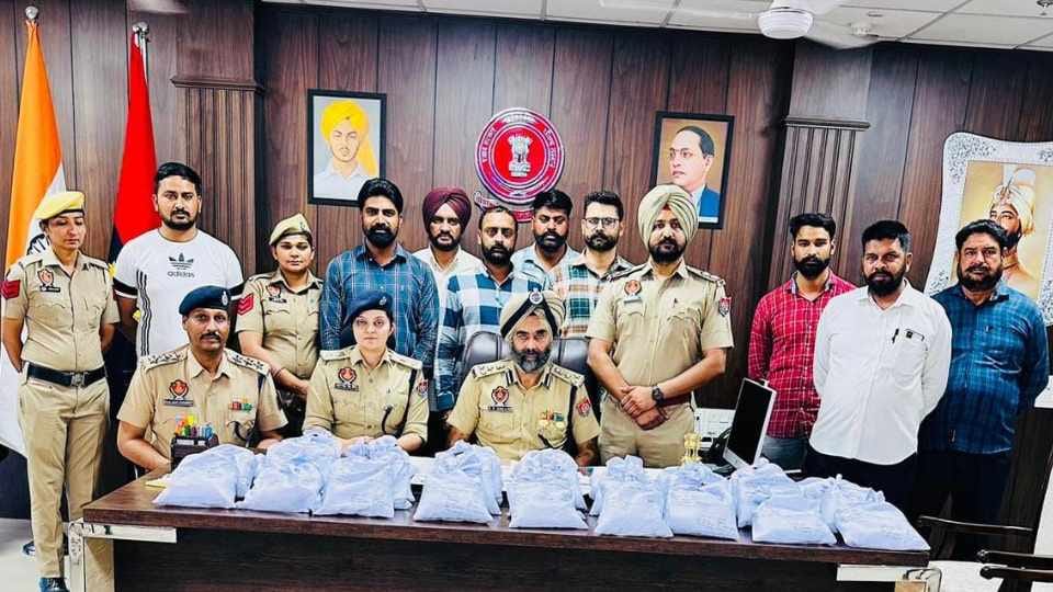 Four smugglers arrested with over 36 kg of heroin in Punjab
