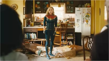 The Marvels Teaser Trailer nick fury brings captain marvel Monica kamala Together for a space mission