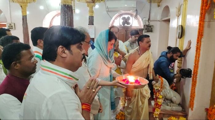 Priyanka Gandhi and CM Bhupesh Baghel At Congress 'Bharose Ka Sammelan' in Chhattisgarh Bastar