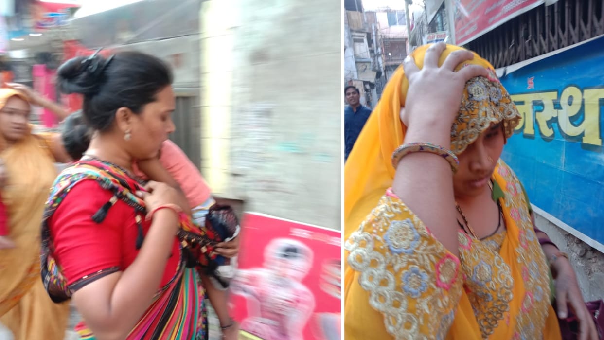 Three tola gold chain crossed the woman's neck, thief gang caught by CCTV, ran away before police arrived