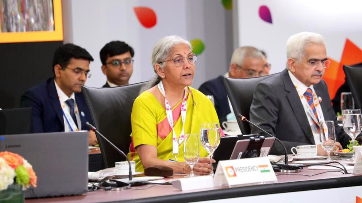 Nirmala Sitharaman along with RBI Governor Shaktikanta Das co-chaired Day 1 of the #G20FMCBG meeting