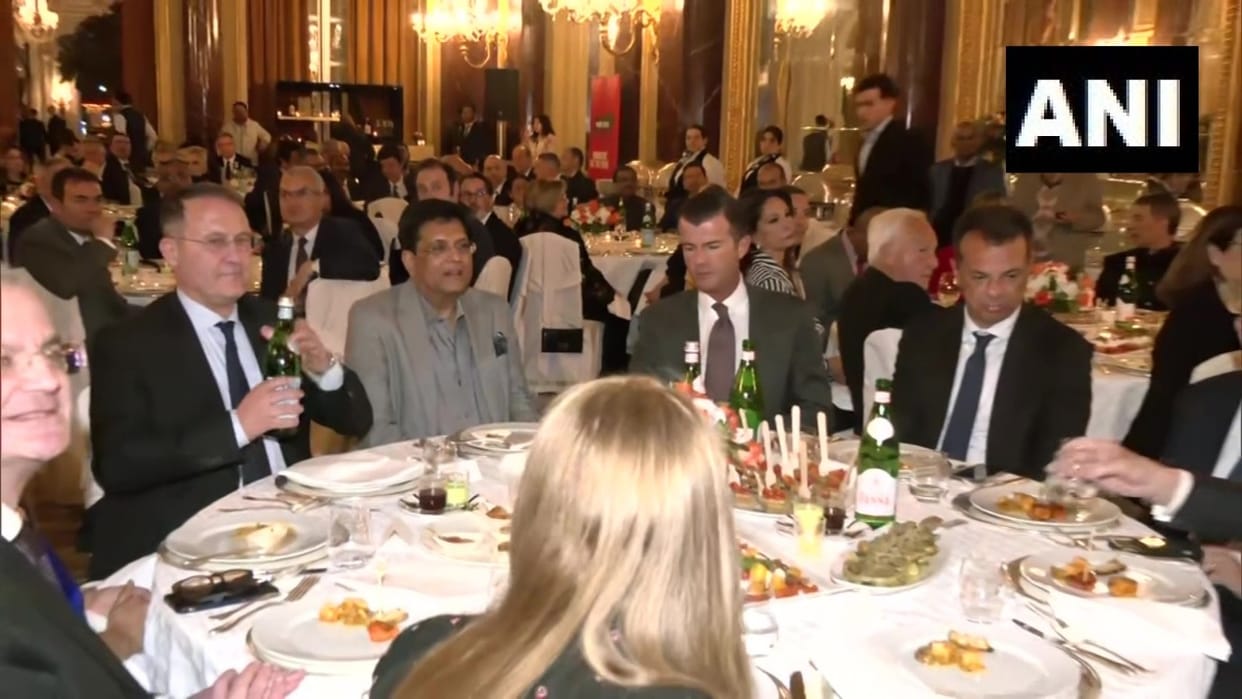 Union Minister Piyush Goyal attended Gala dinner with Indian and Italian business leaders in Rome