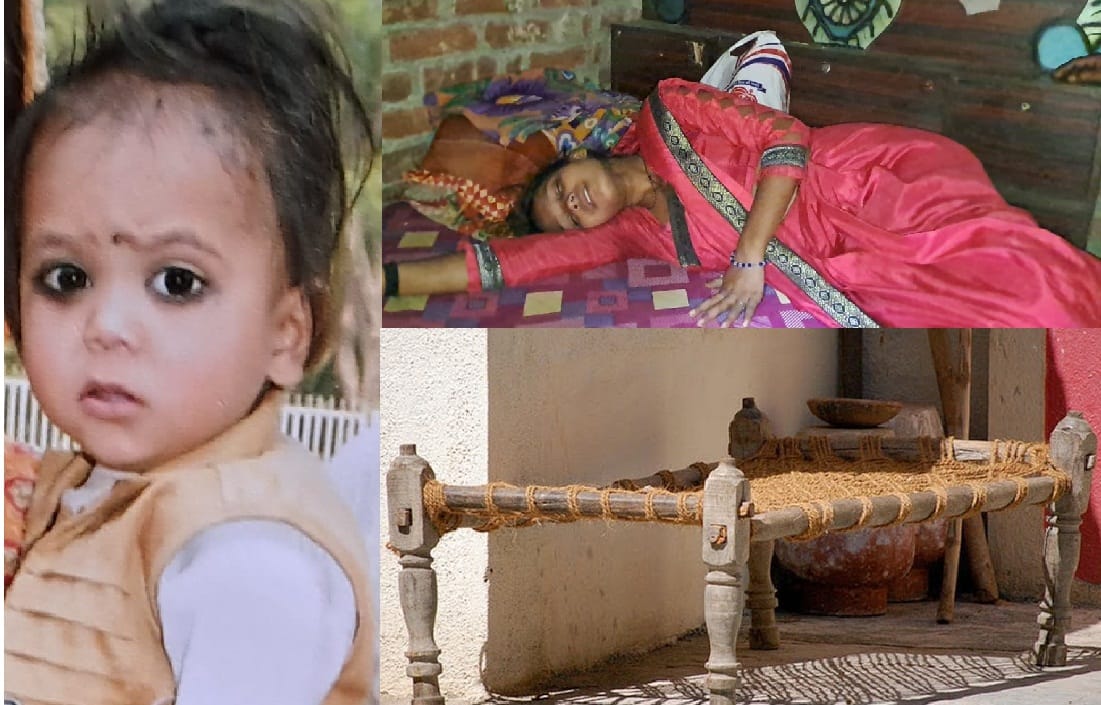 Innocent death in Hardoi, injury marks on head and waist, blood found on cot, police engaged in investigation