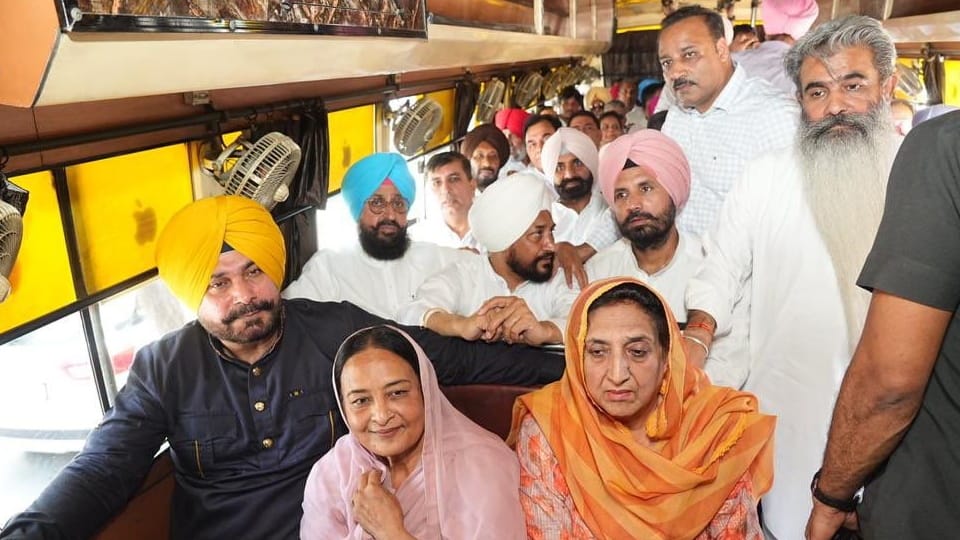 Congress candidate Karamjit Kaur filed her nomination for Jalandhar By Poll