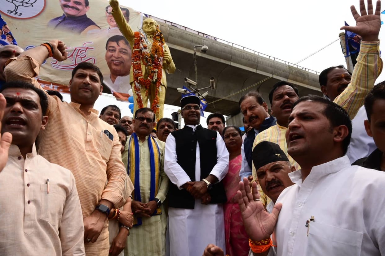 MP News: BJP celebrated Ambedkar Jayanti at the booths, VD said - Our government is putting Babasaheb's ideas