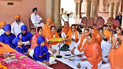 People visited the 338 year old sword of Guru Gobind Singh on Baisakhi festival